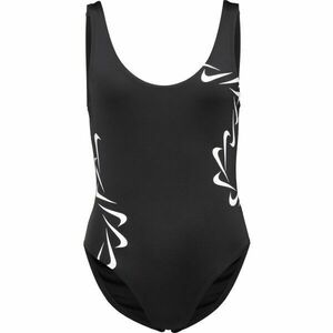 Nike MULTI LOGO Dámské jednodílné plavky, černá, velikost obraz