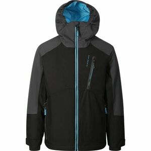 ALPINE PRO EDEFO Dětská lyžařská bunda, černá, velikost 152-158 obraz