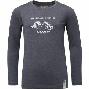 LOAP BIVOR Chlapecké volnočasové tričko, tmavě modrá, velikost 134-140 obraz
