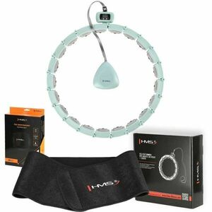 HMS SET HHM14 + BR163 Sada masážní obruče se závažím a zeštíhlujícího pásu, světle zelená, velikost obraz