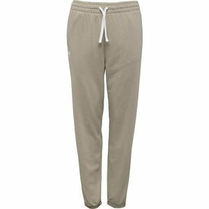 Under Armour RIVAL TERRY Dámské tepláky, béžová, velikost L obraz