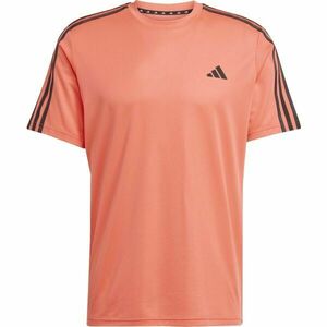 adidas TRAINING - ESSENTIALS BASE 3 STRIPES TEE Pánské sportovní triko, lososová, velikost obraz