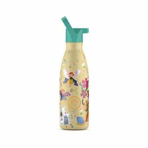COOL BOTTLES KIDS MAGICAL FAIRIES 3D 350 ML Dětská termo láhev, zlatá, velikost 350 ML obraz