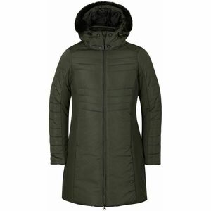 ALPINE PRO NORGA Dámský prošívaný kabát, tmavě zelená, velikost obraz