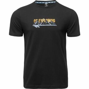 Hi-Tec HOUCINE Pánské bavlněné triko, černá, velikost obraz