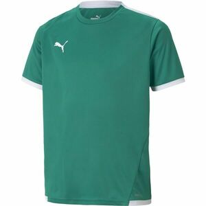 Puma TEAM LIGA JERSEY TEE Juniorské fotbalové triko, zelená, velikost obraz