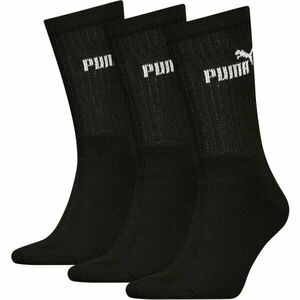 Puma ELEMENTS UNISEX CREW SOCK 3P Sada ponožek, černá, velikost 43-46 obraz