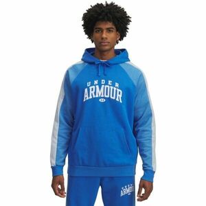 Under Armour RIVAL FLEECE COLORBLOCK Pánská mikina, modrá, velikost S obraz