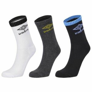 Umbro STRIPED CREW SOCKS JNR - 3 PACK Dětské ponožky, mix, velikost 28-31 obraz