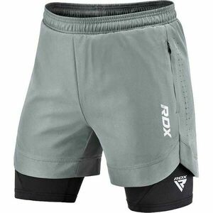 RDX T16 2V1 COMPRESSION MMA SHORTS Kraťasy na MMA, šedá, velikost obraz