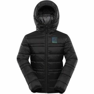 ALPINE PRO DOUWO Dětská zimní bunda, černá, velikost 92-98 obraz