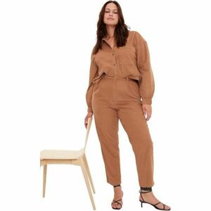 GAP PLEATED TAPERED CORD Dámské kalhoty, béžová, velikost obraz