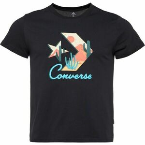 Converse STAR CHEV FILL TEE Dámské tričko, černá, velikost obraz