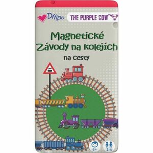THE PURPLE COW ZÁVODY NA KOLEJÍCH Magnetická hra, mix, velikost obraz