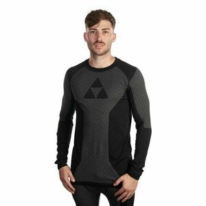 Fischer SEAMLESS BASELA LONGSLEEVE M Pánské funkční triko s dlouhým rukávem, černá, velikost obraz