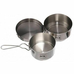 ALB FORMING NEREZ Trojdílný nerezový ešus, stříbrná, velikost obraz