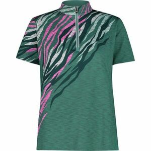 CMP WOMAN T-SHIRT FREE BIKE Dámský cyklistický dres, tmavě zelená, velikost obraz