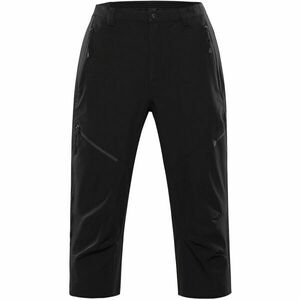 ALPINE PRO WEDER Pánské tříčtvrteční kalhoty, černá, velikost obraz