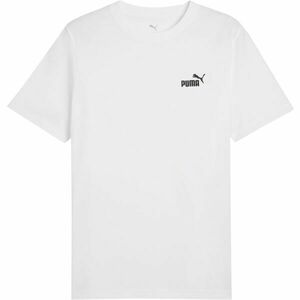 Puma ESSENTIALS SMALL NO. 1 LOGO TEE Pánské triko, bílá, velikost obraz