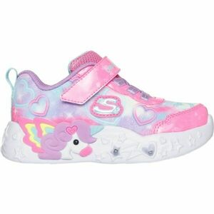 Skechers UNICORN CHARMER Dívčí svítící obuv, růžová, velikost obraz