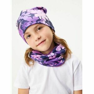 UNUO BASIC Dětská fleecová čepice, fialová, velikost obraz