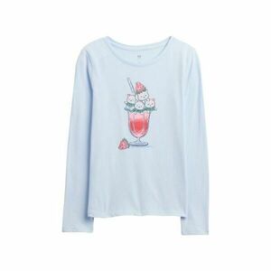 GAP V-SEPT LS VAL GR Dívčí tričko, světle modrá, velikost obraz