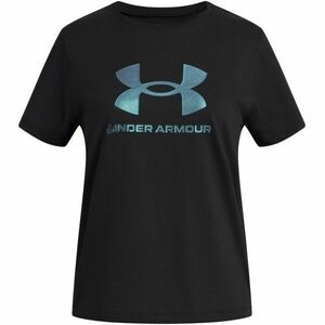 Under Armour RIVAL SHIMMER Dívčí tričko, černá, velikost XL obraz