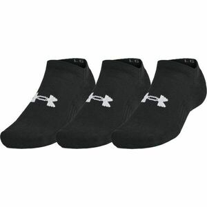 Under Armour TRAINING COTTON NO SHOW 3PK Unisex ponožky, černá, velikost M obraz