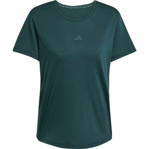 adidas YOGA ESSENTIALS TEE Dámské sportovní triko, tmavě zelená, velikost obraz