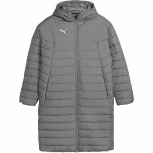 Puma TEAMFINAL BENCH JACKET Pánská zimní bunda, šedá, velikost obraz