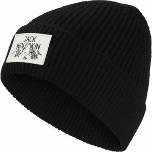 Jack Wolfskin BADGE BEANIE Zimní čepice, černá, velikost obraz
