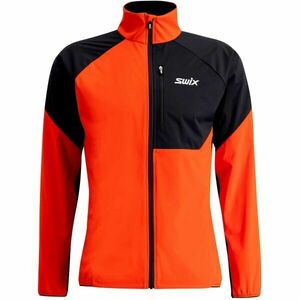 Swix FOCUS JACKET M Pánská sportovní bunda, oranžová, velikost obraz