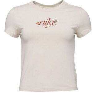 Nike SPORTSWEAR CHILL KNIT Dámské tričko, béžová, velikost obraz