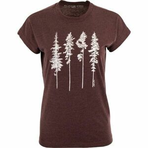 ALPINE PRO KILA Dámské triko, vínová, velikost obraz