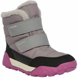 Geox J TREKKYUP B AB Dívčí zimní obuv, šedá, velikost obraz