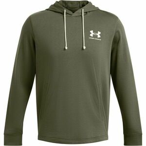 Under Armour RIVAL TERRY Pánská mikina, khaki, velikost M obraz