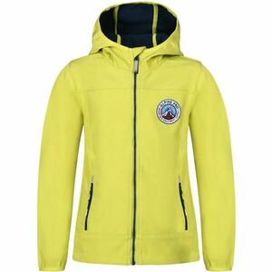 ALPINE PRO OMANO Dětská softshellová bunda, žlutá, velikost 116-122 obraz