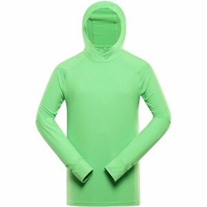 ALPINE PRO IZAR Pánská sportovní mikina, zelená, velikost obraz