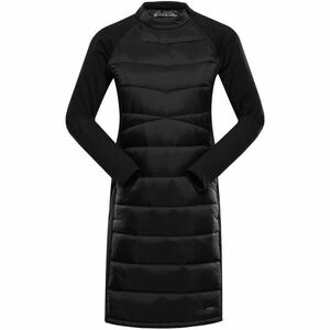 ALPINE PRO OMERA Dámské zateplené šaty, černá, velikost obraz