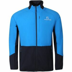 PROGRESS ELVIR HYBRID MIDLAYER Pánská hybridní mikina s merinem, modrá, velikost XXL obraz