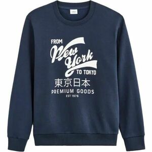 CELIO BEPRICE Pánská mikina, tmavě modrá, velikost obraz