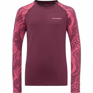 Klimatex RAVN Dětské funkční termo triko, vínová, velikost obraz