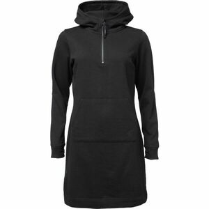 Willard AYSU Dlouhé dámské mikinové šaty, černá, velikost obraz