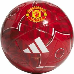 adidas MANCHESTER UNITED FC MINI HOME Mini fotbalový míč, červená, velikost obraz