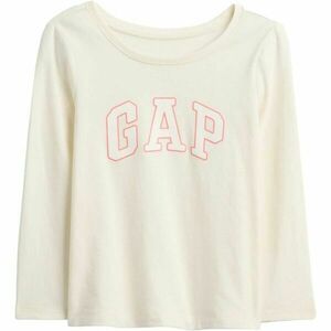 GAP V-FRCH LS LOGO TEE Dětské tričko, bílá, velikost 5Y obraz