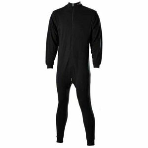 SHERWOOD UNDERWEAR SR Jednodílné funkční ribano, černá, velikost obraz