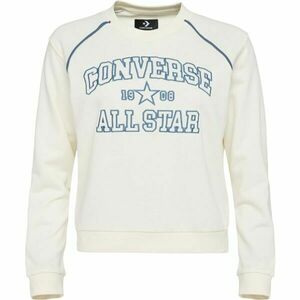 Converse RETRO CHUCK CREW Dámská mikina, béžová, velikost obraz