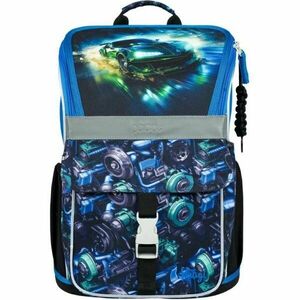 BAAGL ZIPPY ZÁVODNÍ AUTO Školní aktovka, modrá, velikost obraz