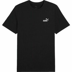 Puma ESSENTIALS SMALL NO. 1 LOGO TEE Pánské triko, černá, velikost obraz