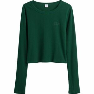 GAP V-JPN LS RIB TEE Dámské crop tričko, zelená, velikost obraz